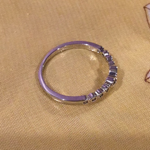 Romantic 925 Silver Stamped Hollow Heart Band Ring Size 10 New - Picture 3 of 6